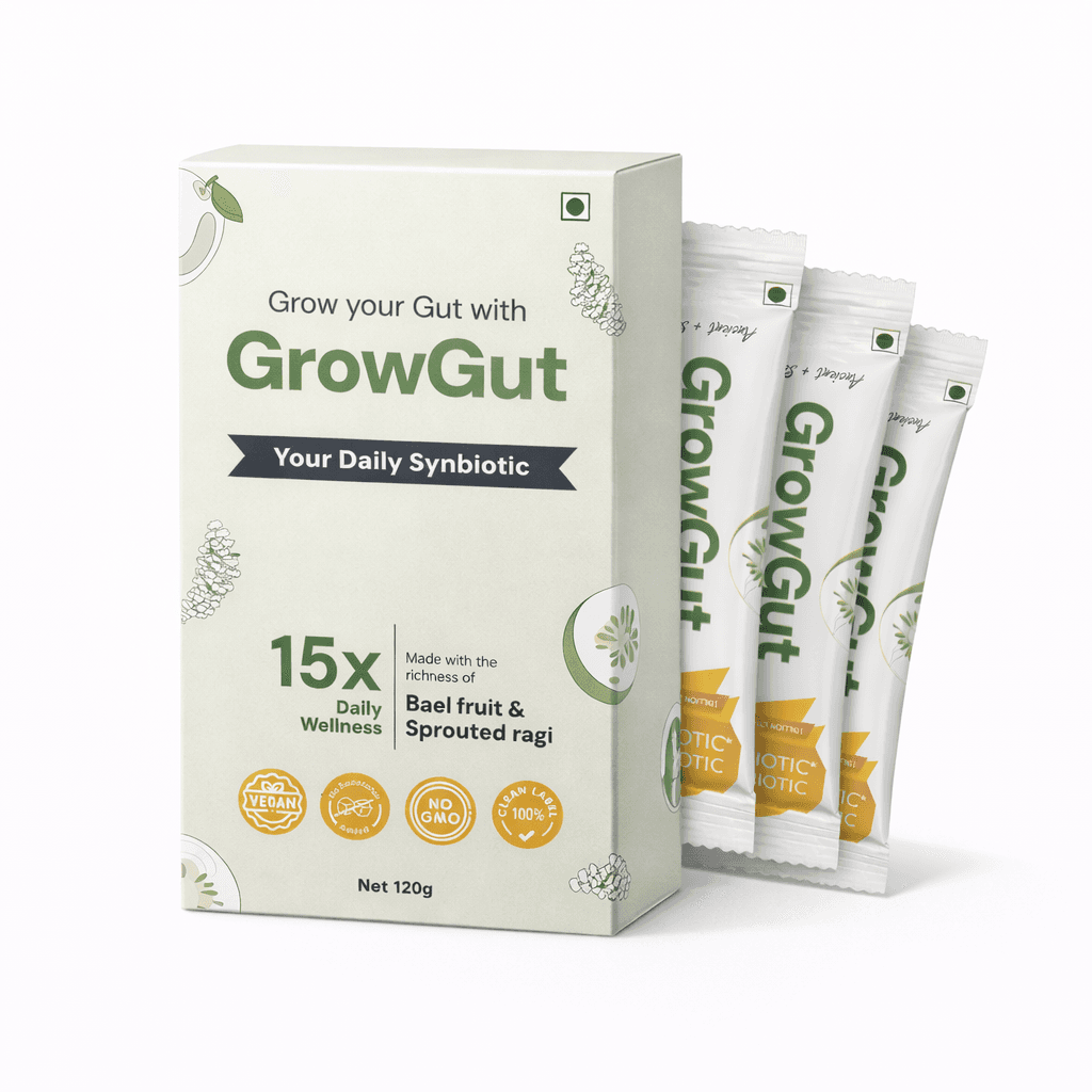 GrowGut sachet and box